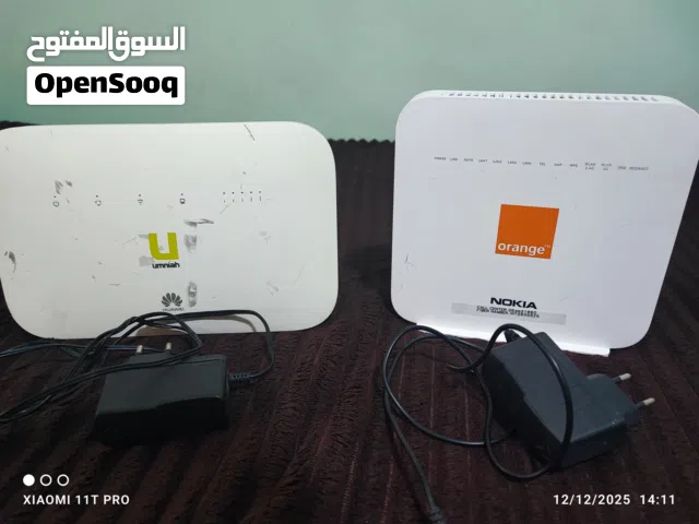 راوترات للبيع راوتر امنية 4G.. وراوتر اورنج فايبر   بحالة ممتازة عل فحص