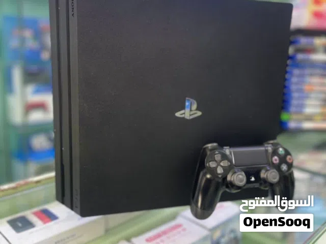 بلاستيشن 4 فور برو 1000جيجا مع ايد اصلي وجميع وصلاتها