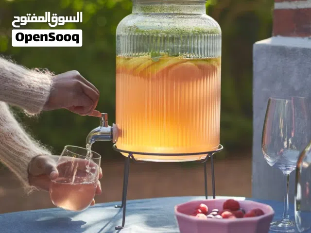 مرتبان زجاج IKEA   خمسه لتر جديد