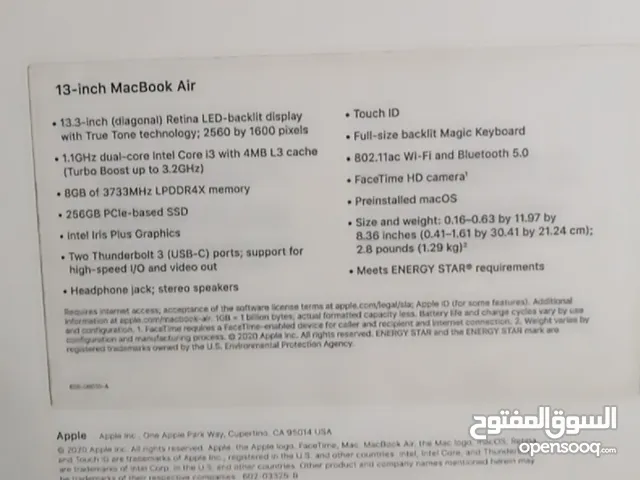 ماك بوك اير 2020 MacBook Air 2020