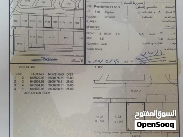 اخر فرصه ولمدة محدوده ب 109 ألف فقط ارض سكنية الخوير تصريح شقق 400 متر