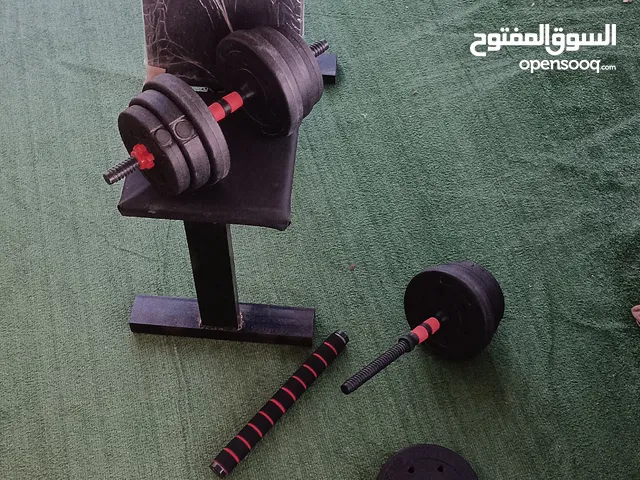 دامبلز متغير الاوزان مع 4 سوامين مع بنش نظيف مستعمل فتره بسيطه