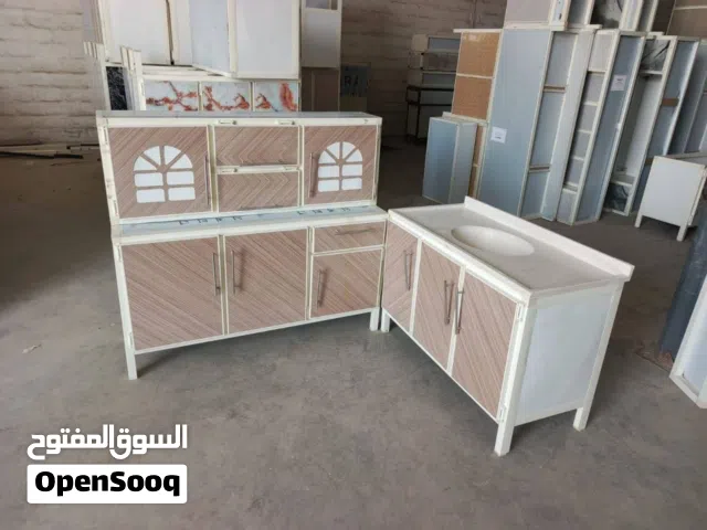 كاونترات جاهزه المنيوم قياس متر ونص وسنك متر و20 مرمر