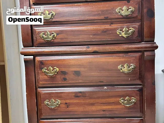 خزانة أدراج (درج وكمودينو) خشب صنوبر طبيعي متين بحالة ممتازة
