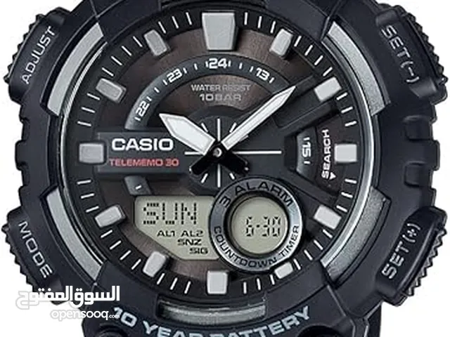ساعة كاسيو اصليه جديده عقارب ودجتال Casio Men's Heavy Duty Analog-Digital