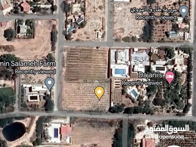 ارض على 3 شوارع للبيع بأفخم منطقه مزارع بالغور - الشميساني