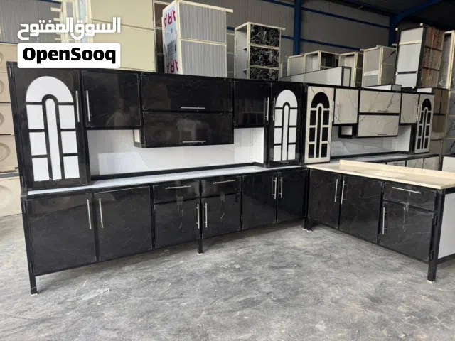 كاونتر المنيوم قياس 3 امتار وسنك متر ونص مرمر