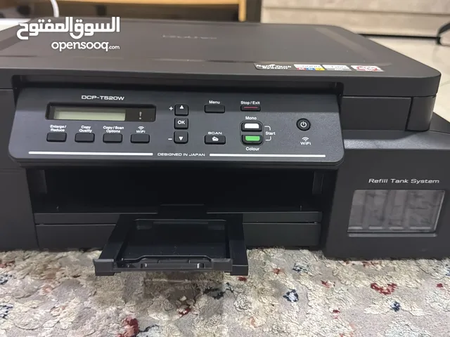 brother printer dcp520 w with box sealed packed with ink and has all the options the world one