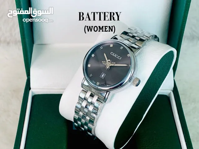 ساعة رجالية ونسائية من ماركات عالمية مختلفة  Rolex // Tissot // kalvin klein // cartier //  cucci