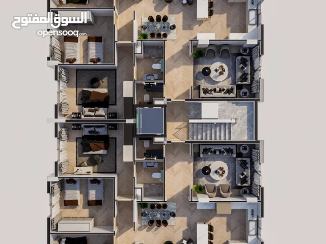شقة للبيع من الطابق الاول للخامس مكرر  الطابق السادس نظام دوبلكس