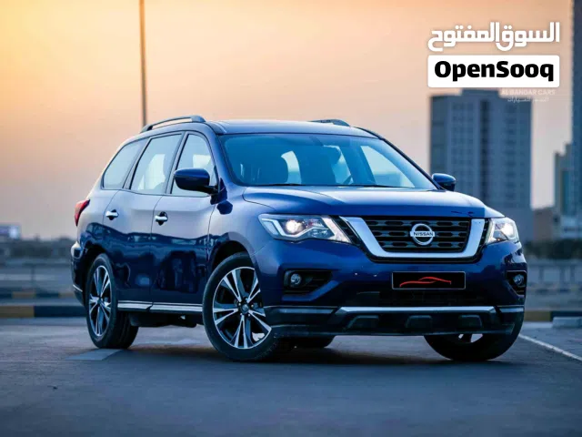 NISSAN PATHFINDER 2019 BLUE LOW MILEAGE 3.7L 6CYL AGENCY MAINTAINED FULL COVER INSR BAHRAIN SPEC