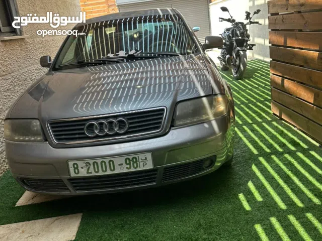 Audi a6 مطور 1800 تيربو موديل 1998 السياره شغاله ميه بلميه تخلو من الضربات مكسور عليها وصل واحد