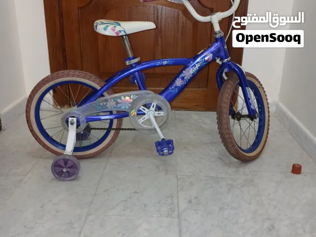 بسكليت اطفال اوروبي عجلين مع حماية عجلين جانبيه مستخدم للعمر من 6-11سنة