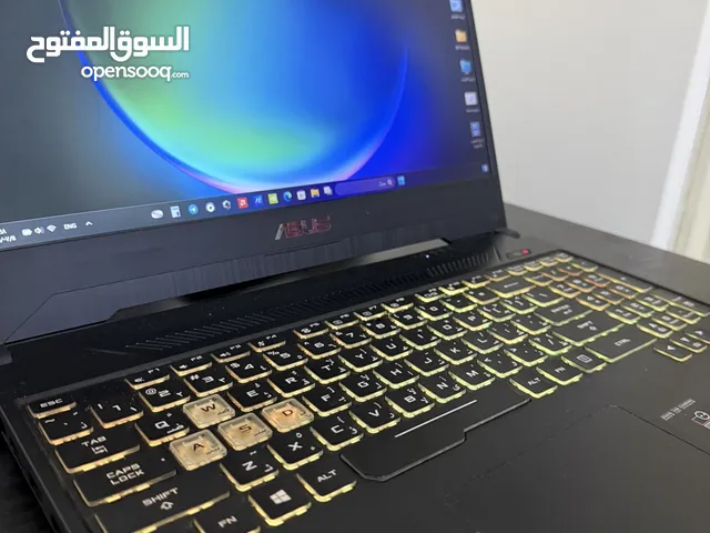 Asus tuf gaming fx505dt with RGB keyboard that adds a cool aesthetic to your gaming setup