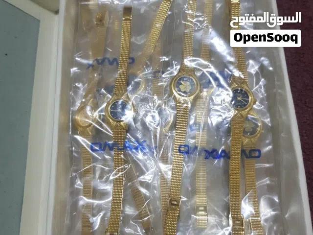 ساعات اوماكس ذهبي نسائي للبيع