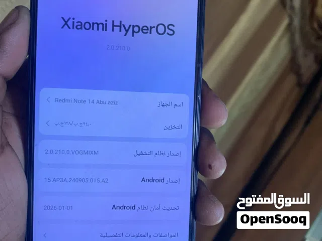 Redmi note 14 128g 8+6ram