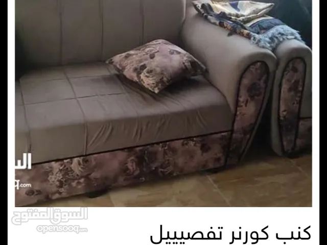 كنب كورنر تفصيييل لون سكني