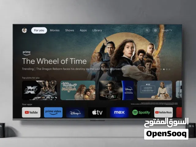 للبيع شاومي65 بوصه 4K شبه جديد لا يستخدم بستيكرات المصنع