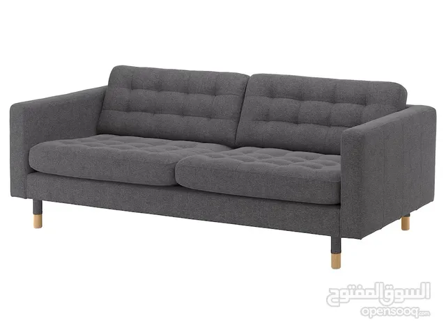 Ikea luxury LANDSKRONA 3-seat sofa dark grey/wood