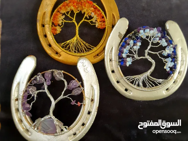 Handcrafted art.  with beautiful precious stones عقیق