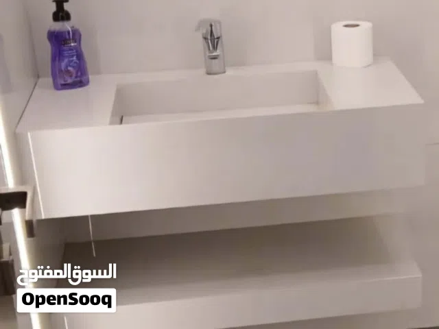 مغاسل بورسلان تفصيل مع رف للبيع مقاس 99