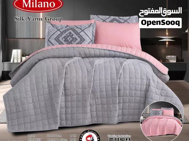 لحاف عـرائـسي مضغوط قطني ذو الوجهين المختلفين محبوك ثقيل