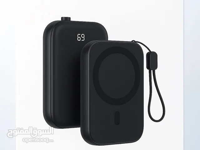 10000mAh Power Bank with LED Battery Display,Type-C Cable Strap Included