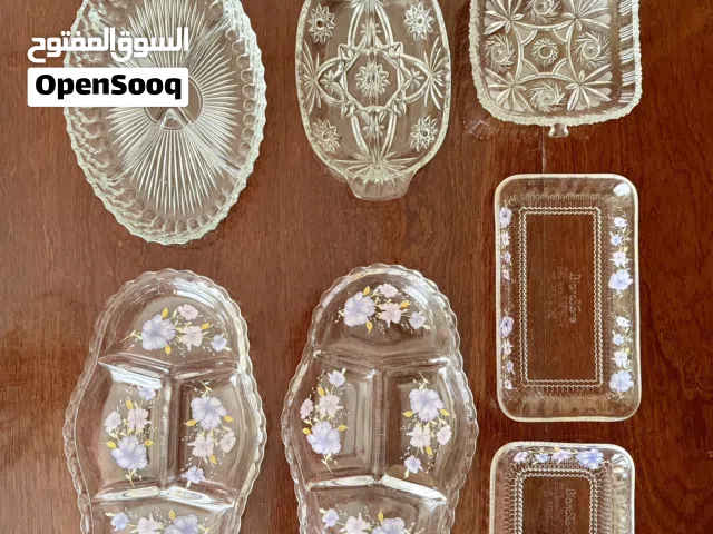 صواني/صحون تقديم زجاج أنيق