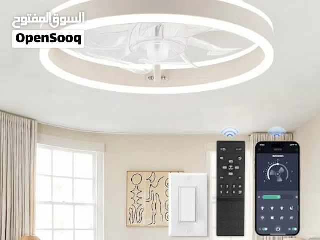 مروحة متحركة ليد وفواحة   المروحة دي مش بس شكلها شيك ومودرن، دي كمان فيها مميزات كتير تخلّي الجو