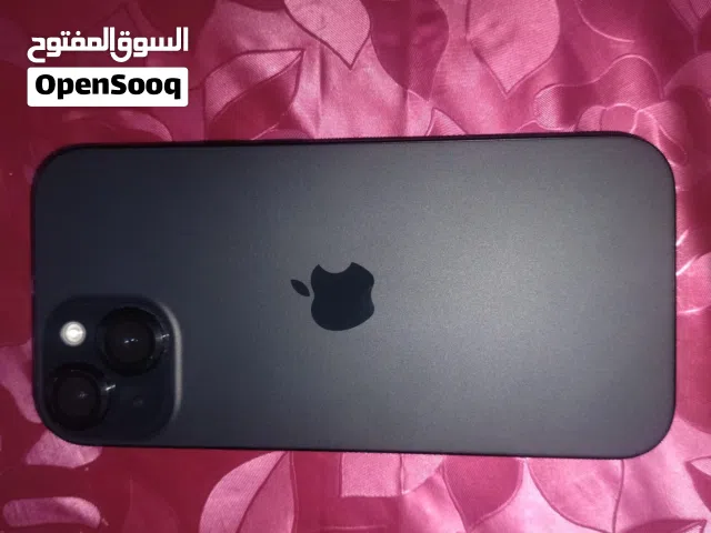 ايفون 15 مستعمل بحالة ممتازة بسعة 128 جيجابايت مع الكرتونة والشاحن
