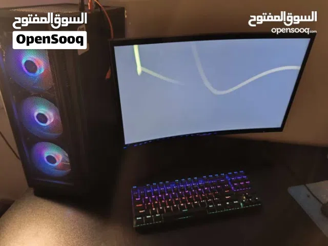 جهاز بيسي مستعمل للبيع مع شاشة وكافة ملحقاته