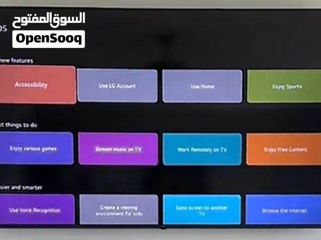 العنصر: 55بوصة" LG تلفزيون ذكي WebOs يأتي مع جهاز تحكم عن بعد للتلفزيون الميزات. تلفزيون UHD 4K معال