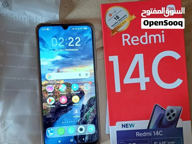 موبايل شاومى 14 سى كسر زيرو حاله ممتازة