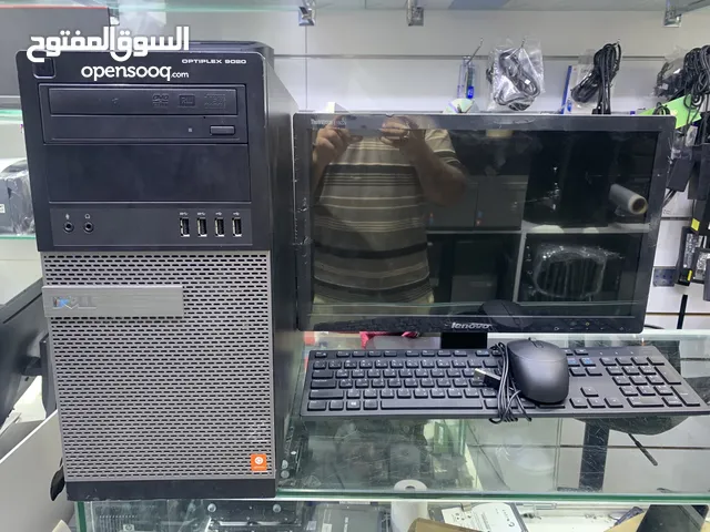 Core i7 Dell optiplex pc with 20 inch monitor ram 8gb ssd 128 gb 500 gb hdd with Mouse and keyboard