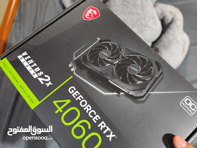 msi nvidia rtx 4060 ventus black 2x ( oc edition ) للبيع