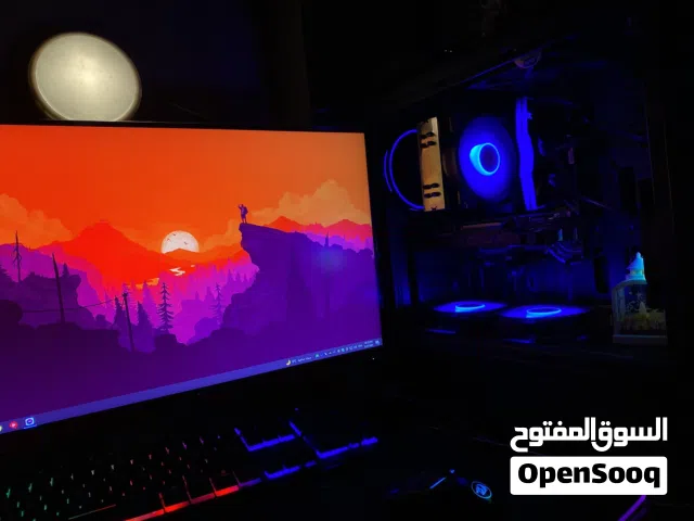 كمبيوتر جيمنج كامل بحالة الوكالة مع كراتين مع شاشتين المواصفات بالوصف