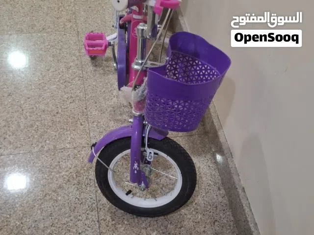 Kids Bicycle with Basket – Pink & Purple – Good Condition