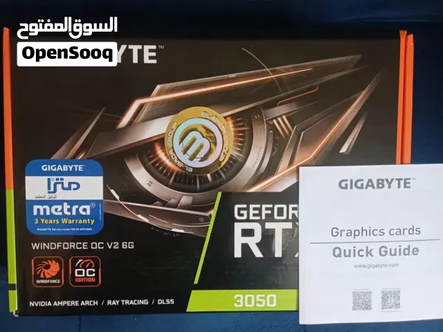 كارت rtx 3050 6gb جديد