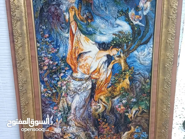 شغل ید حریر مع صوف بارز