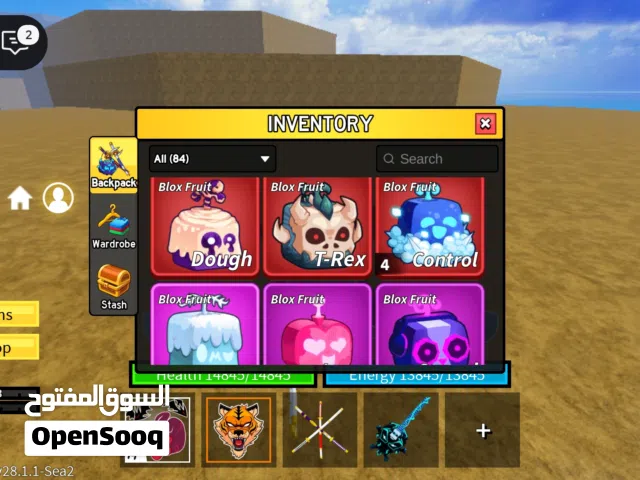 حساب روبلوكس مختم لعبه بلوكس فروت وقوي في بيد وارز و allblox battle و welcome to Blox burg