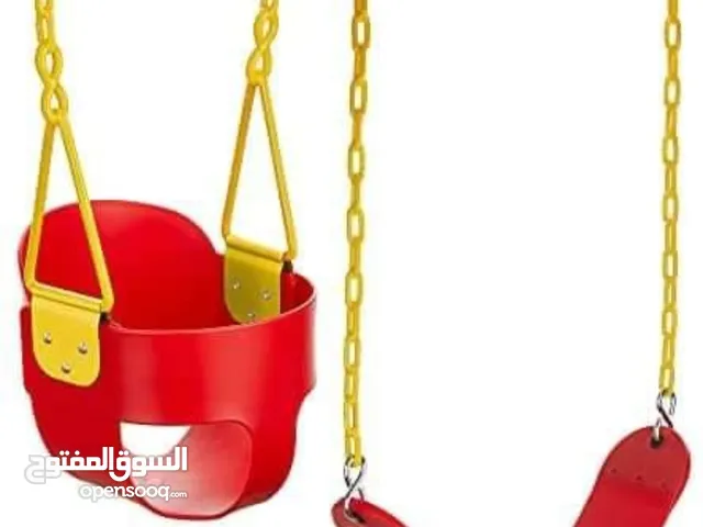 مرجيحة اطفال سيفتي نخب اول جنزير مغلف مطاط متوفر الوان. متوفر خدمة التوصيل لجميع المحافظات