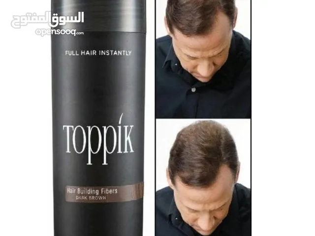 منتج توبيك (الياف الشعر)لإخفاء فراغات الشعر ومناطق الصلع الوراثي