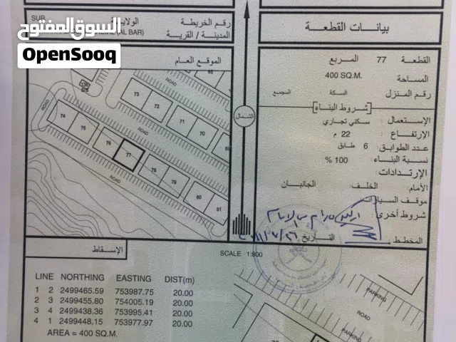 ارض تجارية جاهزة للبناء بسعر خاص