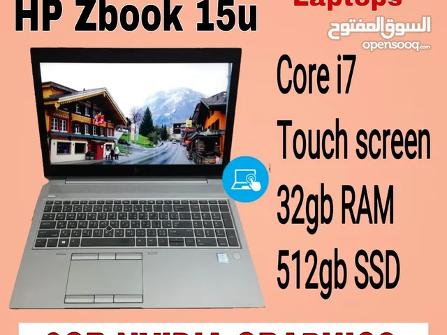 TOUCH HP ZBOOK 2GB GRAPHICS CORE I7 32GB RAM 512GB SSD 15.6 INCH SCREEN