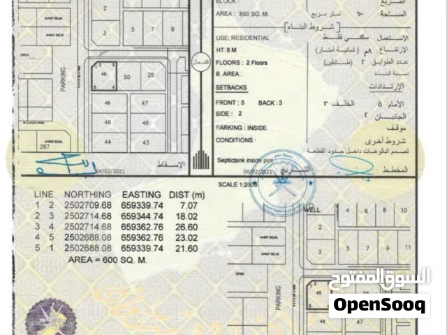Residential Land for Sale in Al Sharqiya Ibra