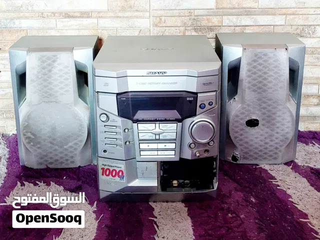 ستيريو SHARP ياباني أصلي مع 2 سماعة (الراديو فقط شغال)
