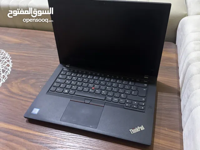 لابتوب مستخدم نوع لينوفو  المعالج ci5 الجيل السابع  الرام 8 والهارد 256 نوع ssd