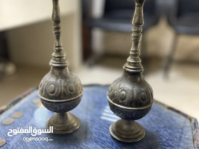 قطعتان فضة عطور انتيكا قديمة صناعة يدويه