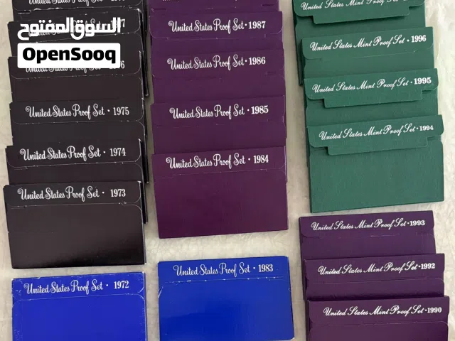 United States Mint Proof Coins Sets (23 sets) of different years