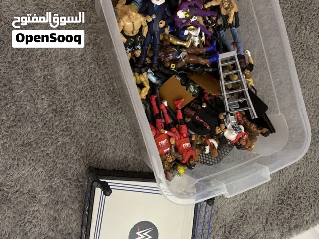 العاب مجسمات اكشن فيغيرز مصارعة مستعمل لمدة 5شهور